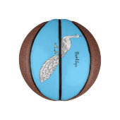 Witte cartoon basketbal (Verticaal)