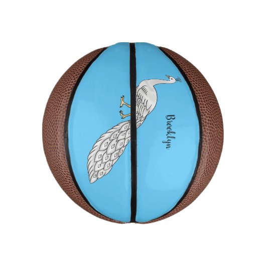 Witte cartoon basketbal (Verticaal)