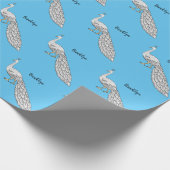 Witte cartoon cadeaupapier (Hoek)