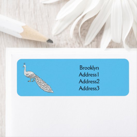 Witte cartoon etiket (Insitu)