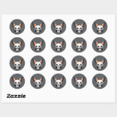 Witte Cartoon Halloween Vampire Bat Stickers (Vel)