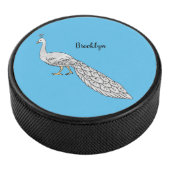 Witte cartoon hockey puck (3/4)