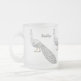 Witte cartoon matglas koffiemok