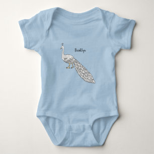 Witte cartoon romper