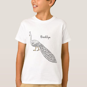 Witte cartoon t-shirt
