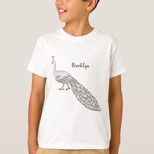 Witte cartoon t-shirt (Voorkant)