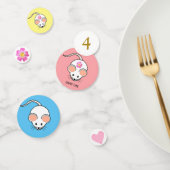 Witte cartoon verjaardag confetti (Groep)