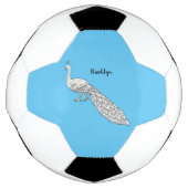 Witte cartoon voetbal (Voorkant)