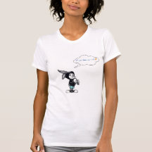 Witte Cartoon Vrouwen T-shirt