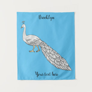 Witte cartoon wandkleed