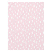 Witte Cartoon wolken op roze achtergrondpatroon Tafelkleed (Voorkant)