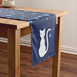 Witte Cat Tafelloper