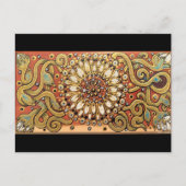 Witte cedar Box Boho Land Flower Briefkaart (Voorkant)