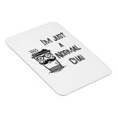 Witte Chai Thee Magneet Zwarte Letter Thuis of Wer (Rechterzijde)