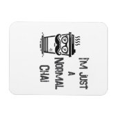 Witte Chai Thee Magneet Zwarte Letter Thuis of Wer (Horizontaal)