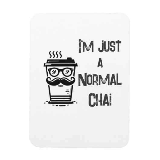 Witte Chai Thee Magneet Zwarte Letter Thuis of Wer (Verticaal)