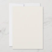 Witte Champagne Bloemachtige Bruiloftsdouche Kaart (Achterkant)