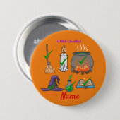 Witte checklist Thunder_Cove Ronde Button 7,6 Cm (Voorkant /achterkant)