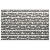 Witte Cheerful Flowers Stof (Yard (91,4 cm))