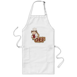 Witte Chef T-shirts en cadeautjes Lang Schort