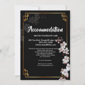 Witte Cherry Blossom &golde ruimte Kaart (Voorkant)