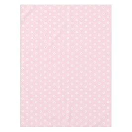 Witte Cherry Blossom op roze Tafelkleed