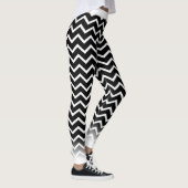 Witte Chevron op je kol. Leggings (Rechts)