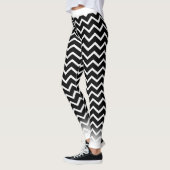 Witte Chevron op je kol. Leggings (Links)