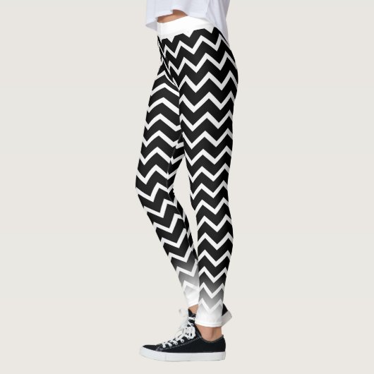 Witte Chevron op je kol. Leggings (Links)