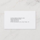 Witte Chic Handschrift Hair Stylist Visitekaartje (Achterkant)