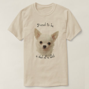 Witte Chihuahua, trots om vader van een chi te zij T-shirt