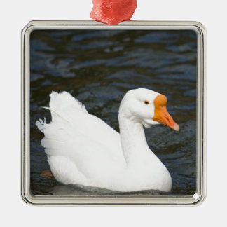 Witte Chinese gans Metalen Ornament
