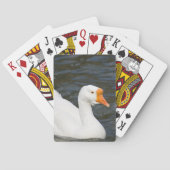 Witte Chinese gans Speelkaarten (Achterkant)