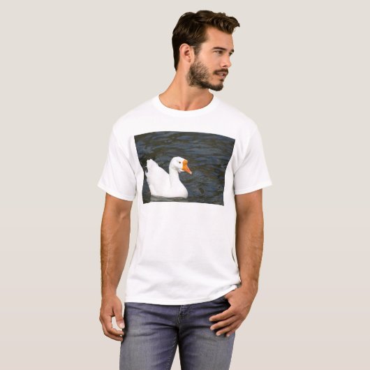 Witte Chinese gans T-shirt (Voorkant volledig)