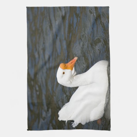 Witte Chinese gans Theedoek (Verticaal)