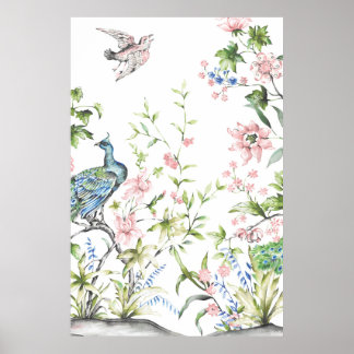 Witte Chinoiserie Art Prints | 24 x 36 inch