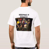 WITTE CHOCOLAAT, BEWAART HET FUNKY!!! T-SHIRT (Achterkant)
