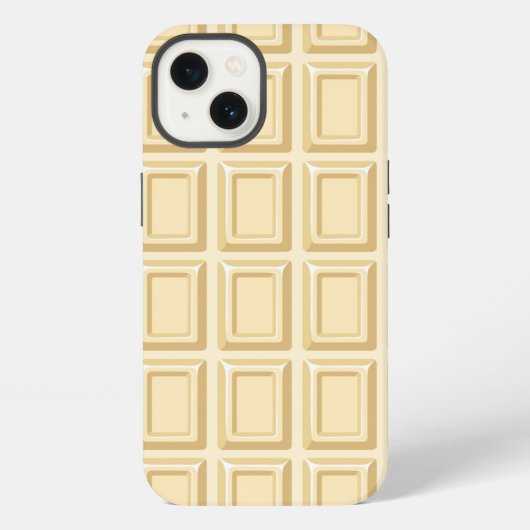 Witte chocolaatstaaf iPhone hoesje (Achterkant)