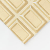 Witte chocolaatstaaftextuur fleece deken (Hoek)