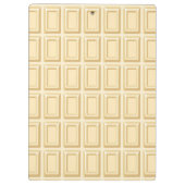 Witte chocolaatstaaftextuur klembord (Achterkant)