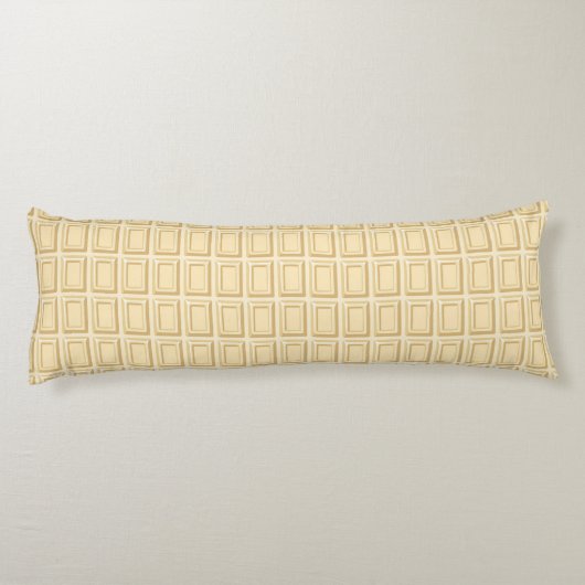 Witte chocolaatstaaftextuur lichaamskussen (Achterkant)