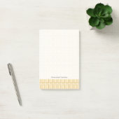 Witte chocolaatstaaftextuur post-it® notes (Kantoor)