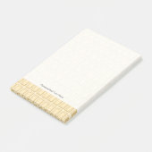 Witte chocolaatstaaftextuur post-it® notes (Schuin)