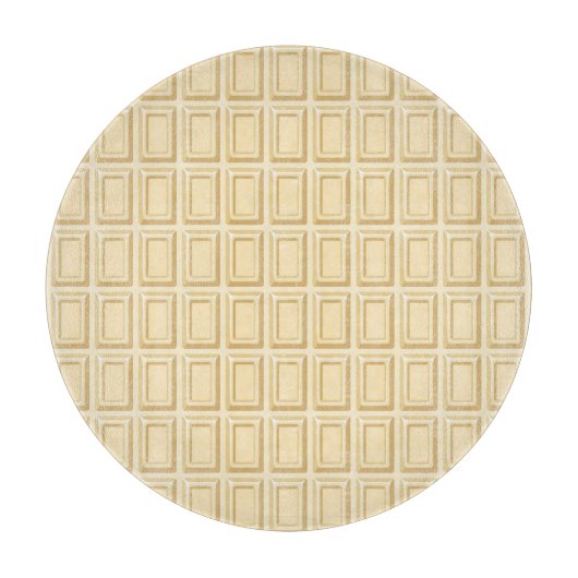 Witte chocolaatstaaftextuur snijplank (Voorkant)