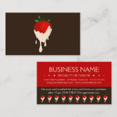 witte chocolade aardbeien - trouwe punker klantenkaartje (Voorkant / Achterkant)