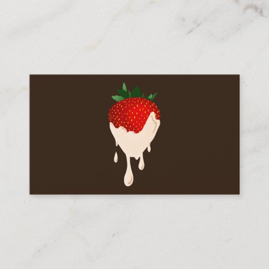 witte chocolade aardbeien - trouwe punker klantenkaartje (Voorkant)