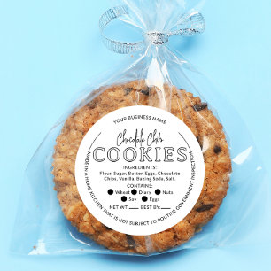 Witte Chocolade Chip Cookies Cottage Law Sticker