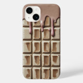 Witte Chocolade Drip iPhone 14 Hoesje (Achterkant)