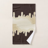 Witte chocolade op donkere chocolade bruin bad handdoek (Handdoek)