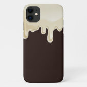 Witte chocolade op donkere chocolade bruin Case-Mate iPhone case (Achterkant)